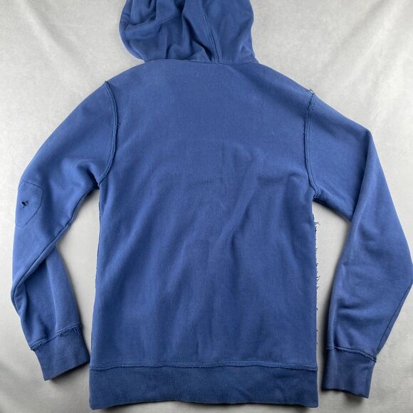Vintage‎ Paul Frank Hoodie Sweatshirt Mens M Blue Full Zip Deconstructed 00s Hip - Picture 4 of 12
